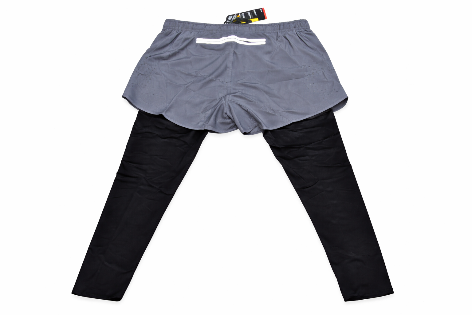 GREY COLOUR UNDER ARMOUR 2-IN-1 SHORTS - Image 5